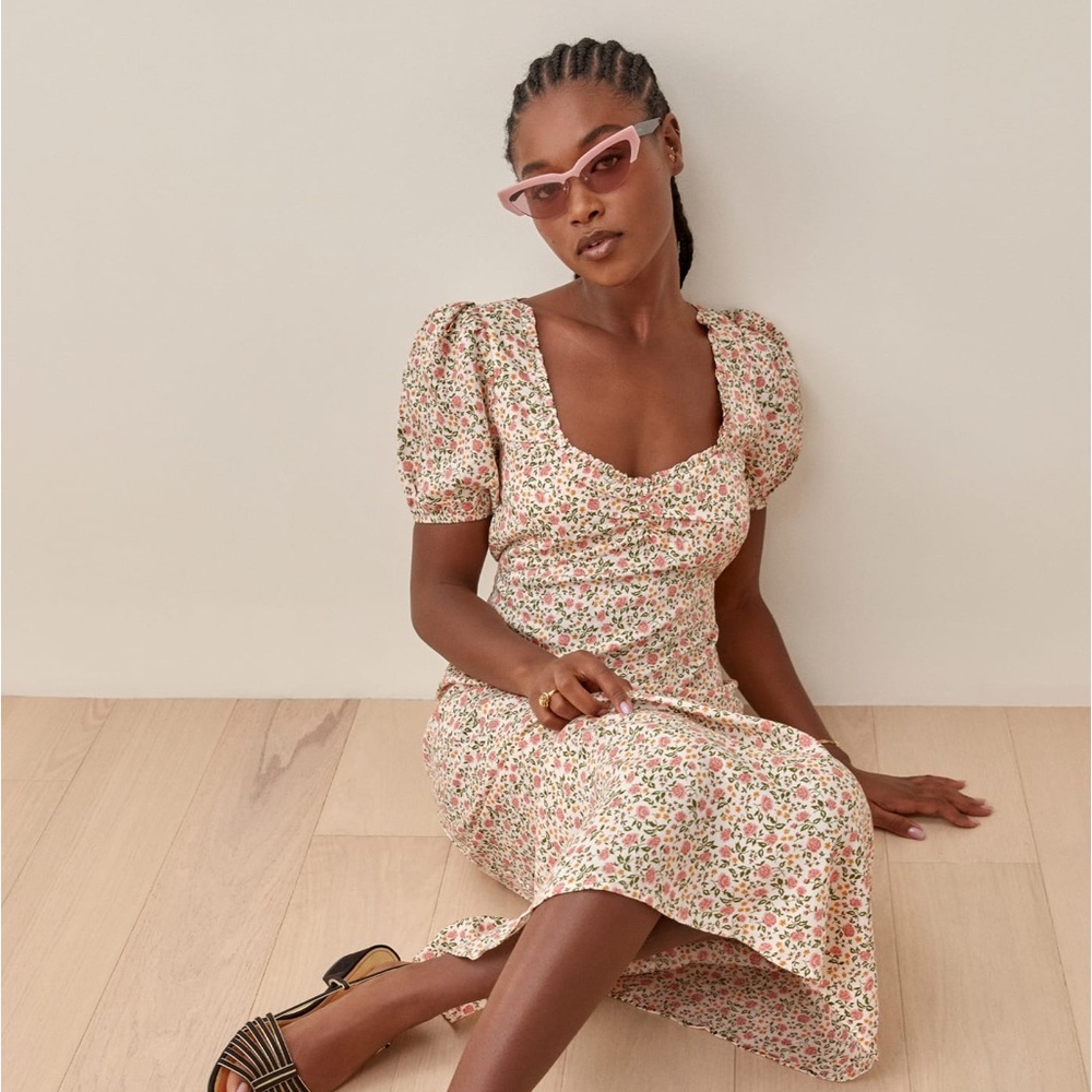 Reformation Kelby Floral Midi Dress